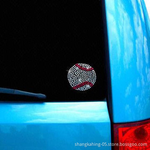 Bling rhinestone sports car sticker with eco-friendly waterproof, UV material